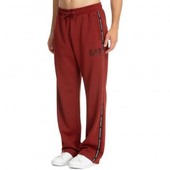 Emporio Armani EA7 Red Male Elastic Waist Joggers with Logo Size M