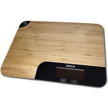 Tabla de Cortar de Bambú con Báscula Integrada JOCCA - Dimensiones: 350 x 260 x 25 mm - Función Tara y Apagado Automático - Capacidad Máxima de Peso: