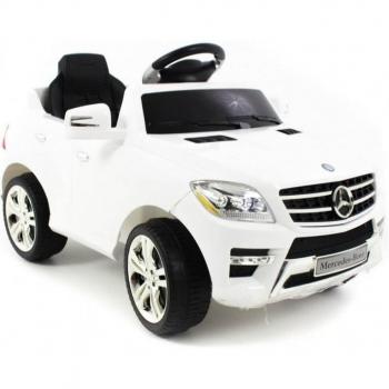 Coche Eléctrico con Licencia Mercedes ML350 12V Blanco y Control Remoto parental