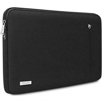 TECOOL Funda Ordenador Portátil de 15,6 Pulgadas, Bolso Protectora Acolchada Funda Blanda para 15,6'' HP Lenovo Acer ASUS DELL Huawei Samsung PC Portátiles Chromebook, Negro