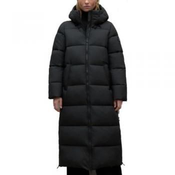 Ecoalf Binaia Women's Black Hooded Jacket - XL, Sustainable Recycled Polyester