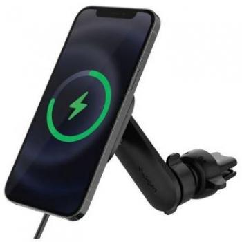 Soporte Magnético para Auto Spigen OneTap con Carga Inalámbrica 7.5W - Negro