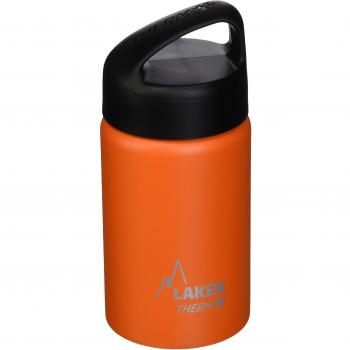 Laken Classic Botella Térmica Acero Inoxidable 18/8, Aislamiento de Vacío con Doble Pared y Boca Ancha, Naranja, 350 ml