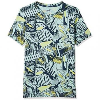 PUMA Alpha AOP tee B Camiseta De Manga Corta, Niños, Multicolor, 5