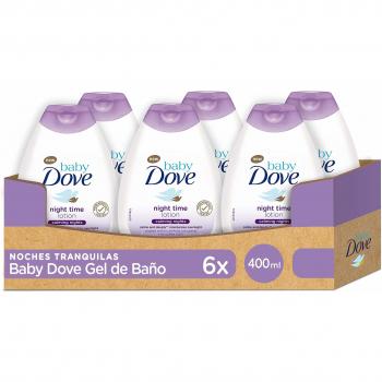 Baby Dove Loción para bebés Noches Tranquilas - Pack de 6 x 400 ml