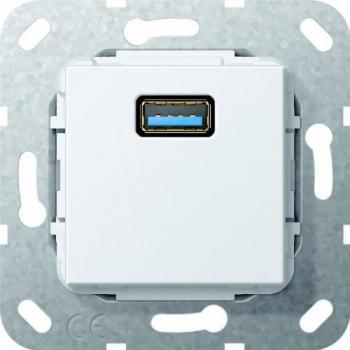 Gira UP USB A Support Ring with Central Cover Plate 568303