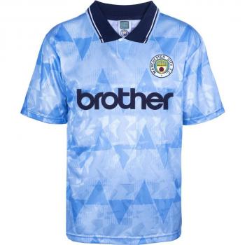 Manchester City FC 1989 Retro Home Shirt for Men - Blue XXXLGE