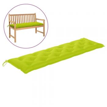 Bright Green Oxford Fabric Garden Bench Cushion 180x50x7 cm