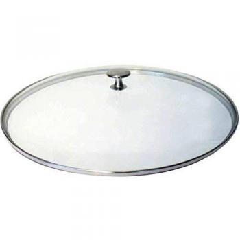 Staub - Tapa de Cristal Plana para Sartén y Wok, Resistente y Profesional