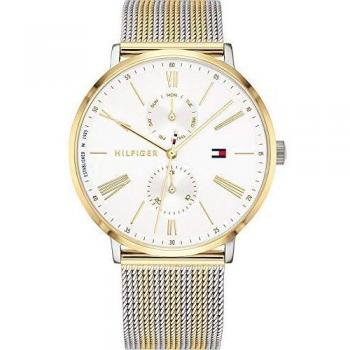 Tommy Hilfiger Reloj Multiesfera para Mujer de Cuarzo con Correa en Acero Inoxidable, 1782074