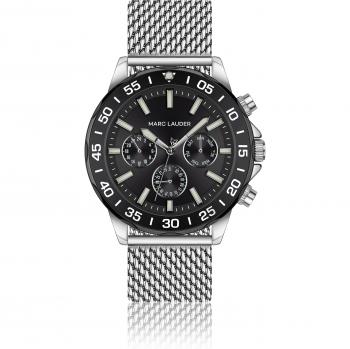 Marc Lauder Avignon Silver Mesh Watch - 45 mm