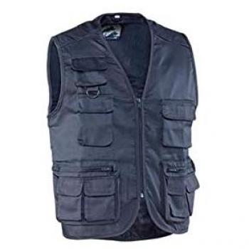 Chaleco Fisherman Azul Marino Talla XL Forro Poliéster Algodón