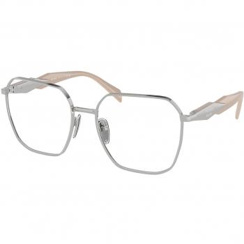 Prada PR 56ZV Asian Fit 1BC1O1 Women’s Eyeglasses Silver Size 55 (Frame Only) - Blue Light Block Available