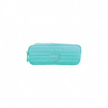 Estuche portatodo doble verde pastel de la serie Dohe