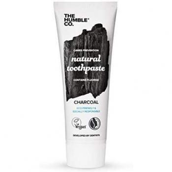 Humble Natural Toothpaste - Pasta de dientes - with fluoride- con flúor - Charcoal - carbono activado 3 x 75 ml