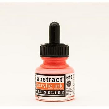 Tinta Acrílica Fluorescente Naranja 30ml - Abstract 648