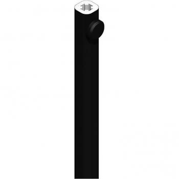 Barra de Cortina 2500 mm Croisée DS Negra con Piones de Deslizamiento
