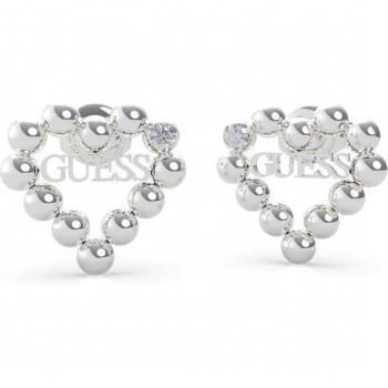 Pendientes Guess Studs Party de acero plateado