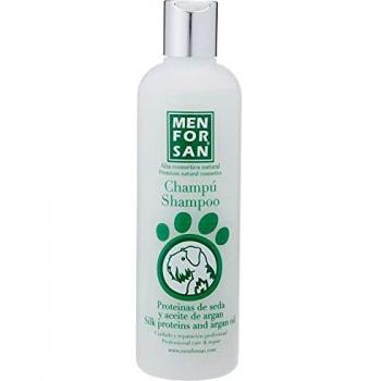 MENFORSAN Champú Perros Proteínas de Seda y Aceite de Argán 300ml