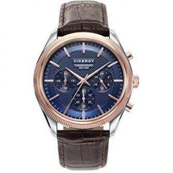 Viceroy Reloj Cronógrafo para Hombre de Cuarzo con Correa en Cuero 401073-37