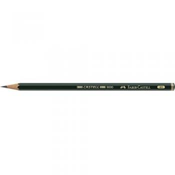 Faber-Castell B-9000-4H - Blíster con 1 lápiz de grafito Castell 9000, graduación 4H
