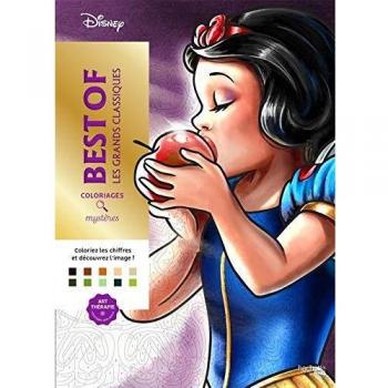 Disney Best of Les Grands Classiques (Coloriages Mystères) - Libro de colorear, incluye ilustraciones de los clásicos de Disney, páginas para colorear con diseño de misterio, papel de alta calidad, adecuado para todas las edades
