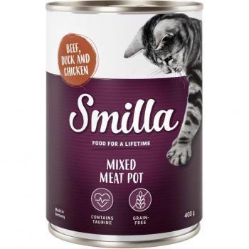 Smilla Tender Multi-Meat Feast 24 x 400g - Value Pack - Beef, Duck & Chicken
