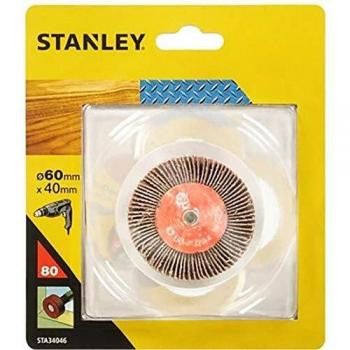 STANLEY STA34051-XJ - Cepillo de hojas de lija ø 80x30mm. Grano 80.