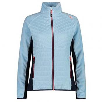 CMP Women's Hybrid Ripstop Fleece Jacket - Light Blue - XL