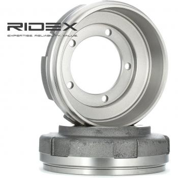 Tambor de Freno RIDEX 123B0087 para FORD Transit Mk6, Trasero, sin ABS, Set de 2 unidades