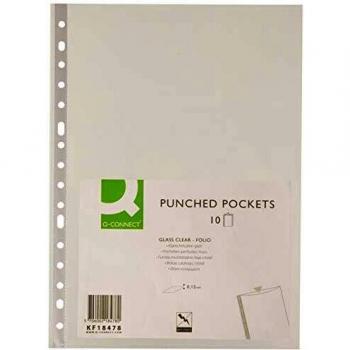 Q-Connect KF18478 - Pack de 10 fundas multitaladro