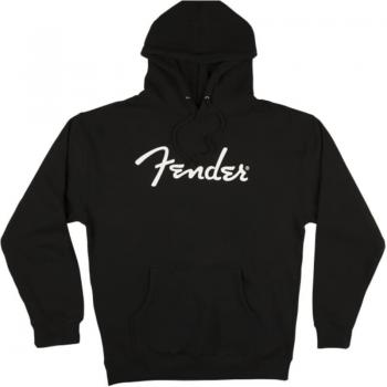 Fender Spaghetti Logo Black Hoodie Large