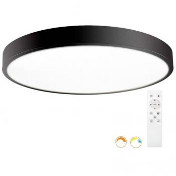Plafón LEDBOX Kramfor BIG 70W Ø80cm CCT Negro Blanco Dual
