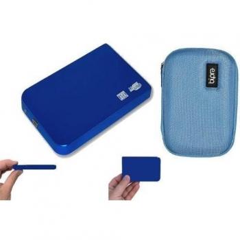 NUEVO 320 GB de almacenamiento disco disco duro externo portátil USB + Eva Case - Blue con