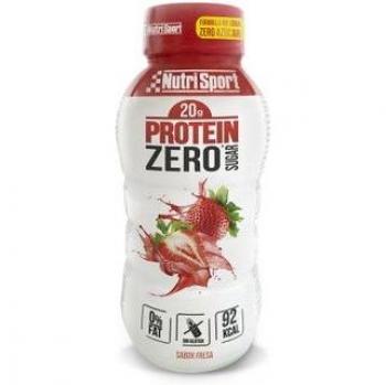 NutriSport Protein Zero Sugar Batido Sabor Fresa 330ml (12 unidades)