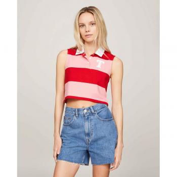 Polo Tommy Jeans a Rayas Sin Mangas para Mujer