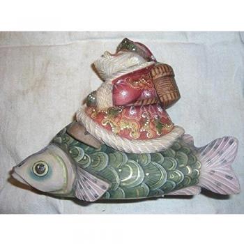 'G. Debrekht Golden Fish caja de Santa papá noel Figura