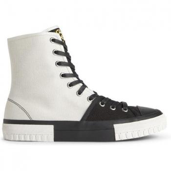 CAMPERLAB Twins Ankle Boots for Men - White/Black, Size 39, Cotton Fabric