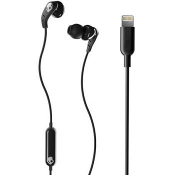 Skullcandy Auriculares Intraaurales con Conector Lightning Negros con micrófono