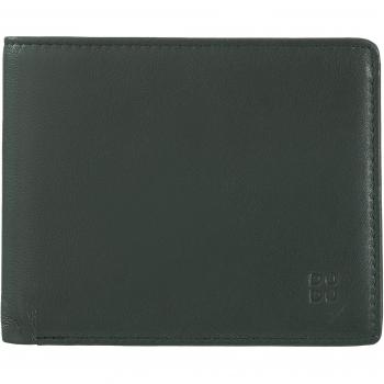 Cartera mediana de hombre Dudu de piel genuina con protección RFID para 8 tarjetas