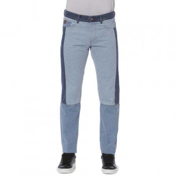 Trussardi Jeans Blue Cotton Slim-fit Pants - W33