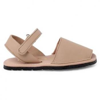 Menorquinas blanditas para niños con suela flexible, color beige, talla 30