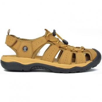Sandalias de hombre de piel cerradas con puntera reforzada