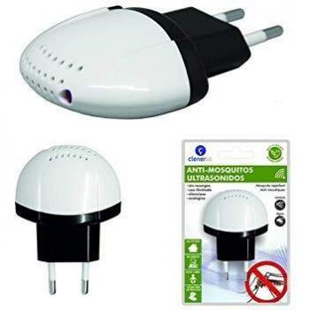 Clenersa Anti-mosquitos ultrasonidos 220V Antimosquitos, 0.1 W, Blanco y negro, 1 un