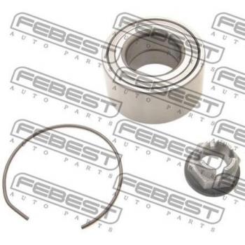 Juego de cojinete de rueda FEBEST DAC37720037-KIT con características de alta calidad, incluye rodamientos y componentes necesarios para la instalación
