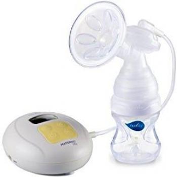Sacaleches Eléctrico Nuvita Materno Life 1286M - Extractor de Leche Tecnología 2 Fases + 1 - Masaje Automático - 5 Niveles Intensidad - Incluye 1 Botella Mimic 150ml - Libre de BPA - Diseño Italiano