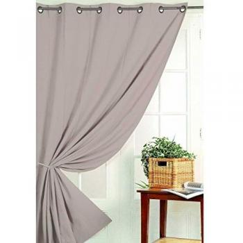 Cortina Opaca Ignífuga M1 de Poliéster y Lino 180x140 cm