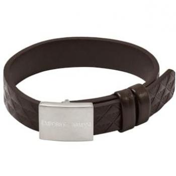 Pulsera de Cuero y Acero Inoxidable Emporio Armani EGS3135040