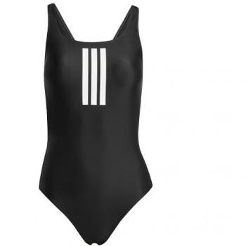 Bañador Adidas Mujer 3 Rayas Espalda en V Negro/Blanco