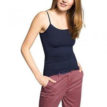 ESPRIT Collection mit Elastan - Top para mujer, color blau
